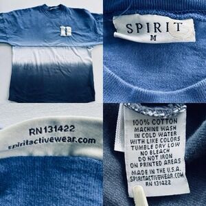 Vintage‎ Duke University Spirit Jersey Dip Dye Long Sleeve Shirt M USA Made